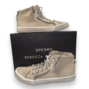 Sperry x Rebecca Minkoff High Top Distressed Sneaker STS87548 Women's 9.5M